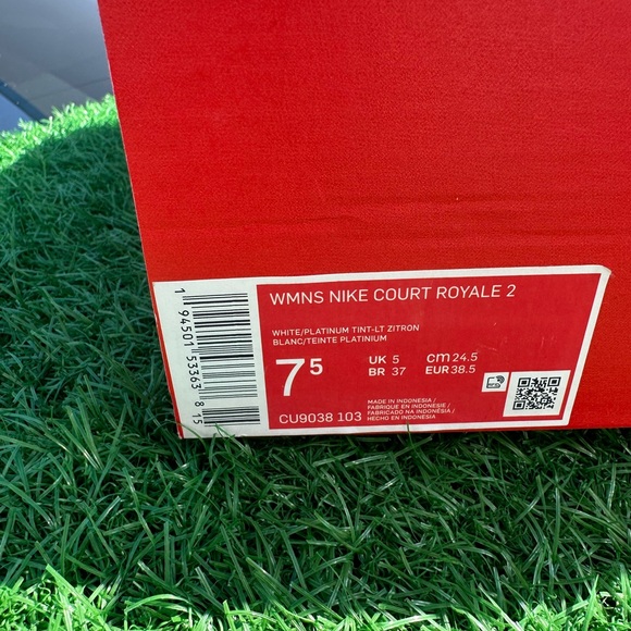 Nike Court Royale 2 White / Platinum Tint Light Zitron - Picture 5 of 13
